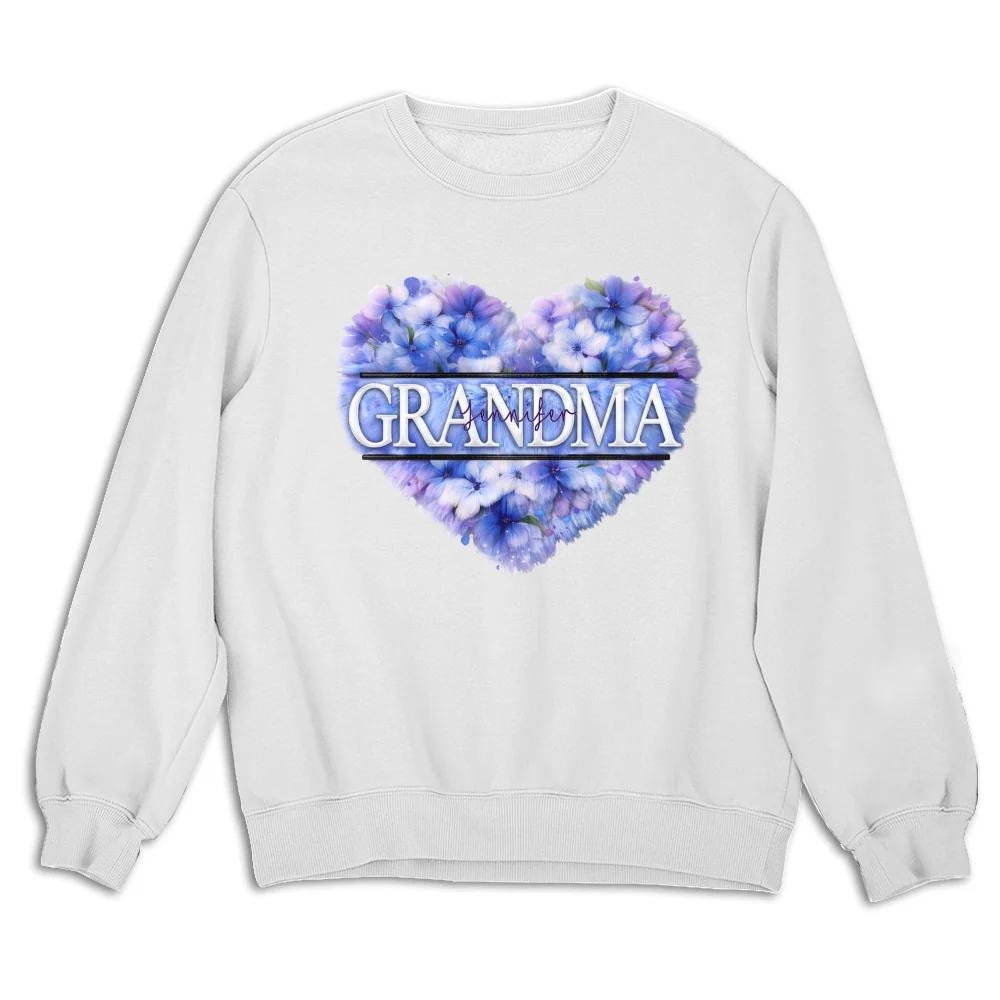 Grandma Custom Birth Month Flower - Personalized Custom Shirt - Image 12