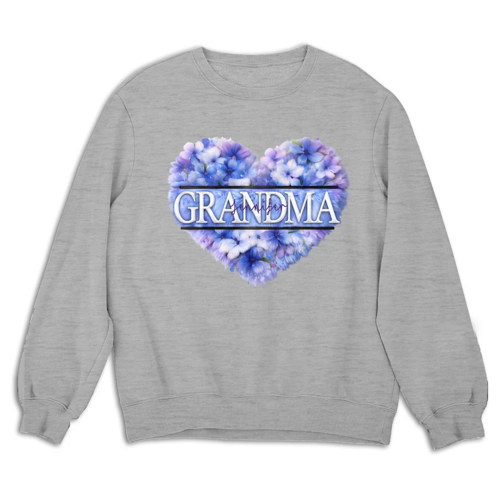 Grandma Custom Birth Month Flower - Personalized Custom Shirt - Image 13