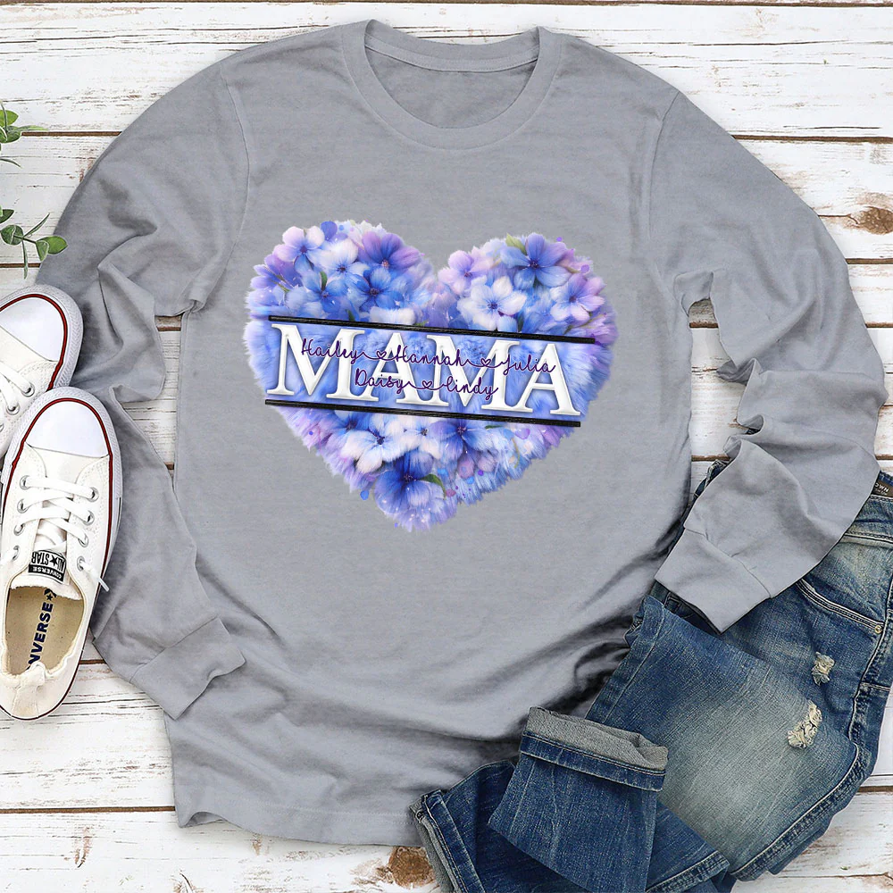 Grandma Custom Birth Month Flower - Personalized Custom Shirt - Image 4