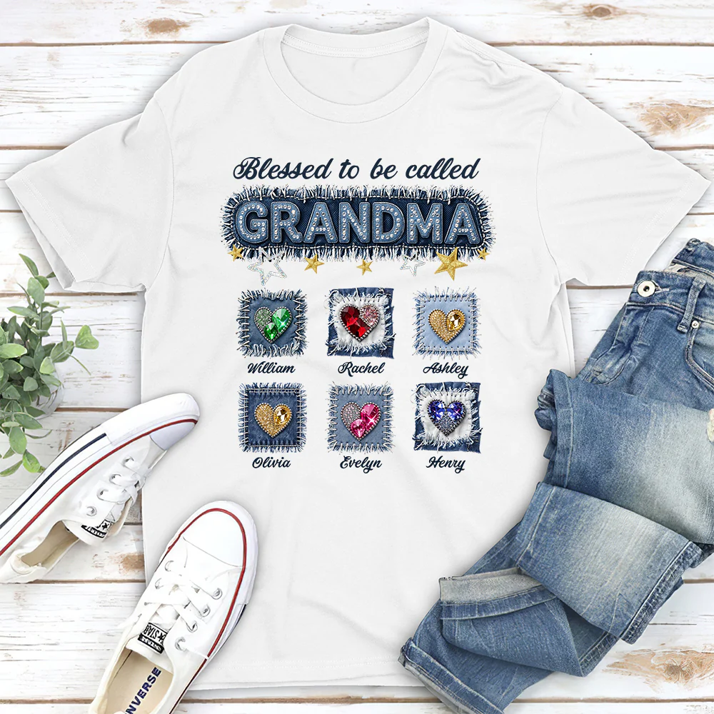 Grandma Denim - Personalized Custom Shirt - Image 2