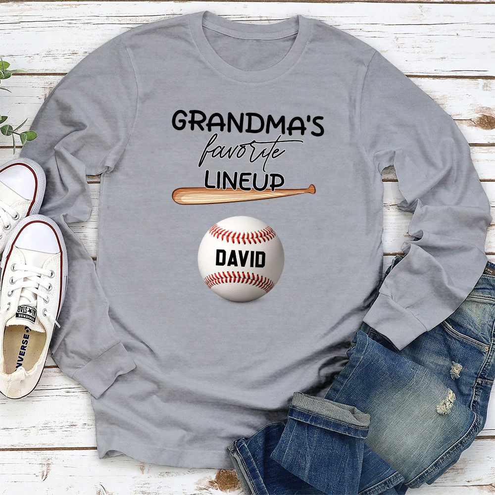 Grandma Favorite Lineup - Personalized Custom Shirt - Image 10