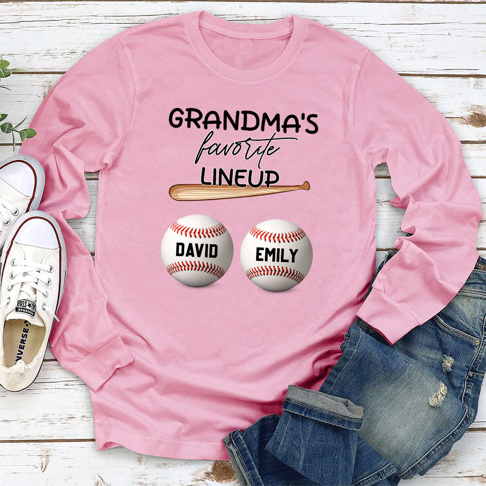  Grandma Favorite Lineup - Personalized Custom Shirt - Image 11