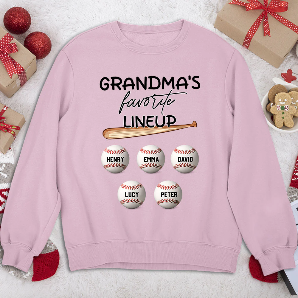  Grandma Favorite Lineup - Personalized Custom Shirt - Image 12