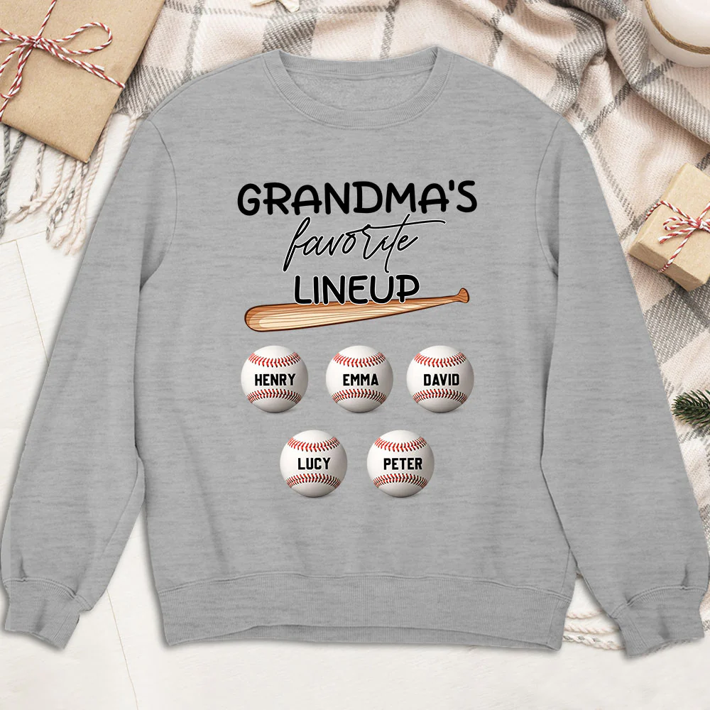  Grandma Favorite Lineup - Personalized Custom Shirt - Image 13