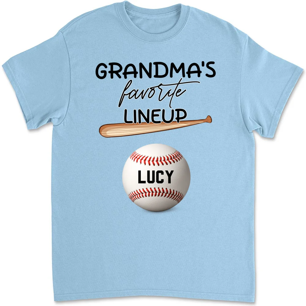  Grandma Favorite Lineup - Personalized Custom Shirt - Image 18