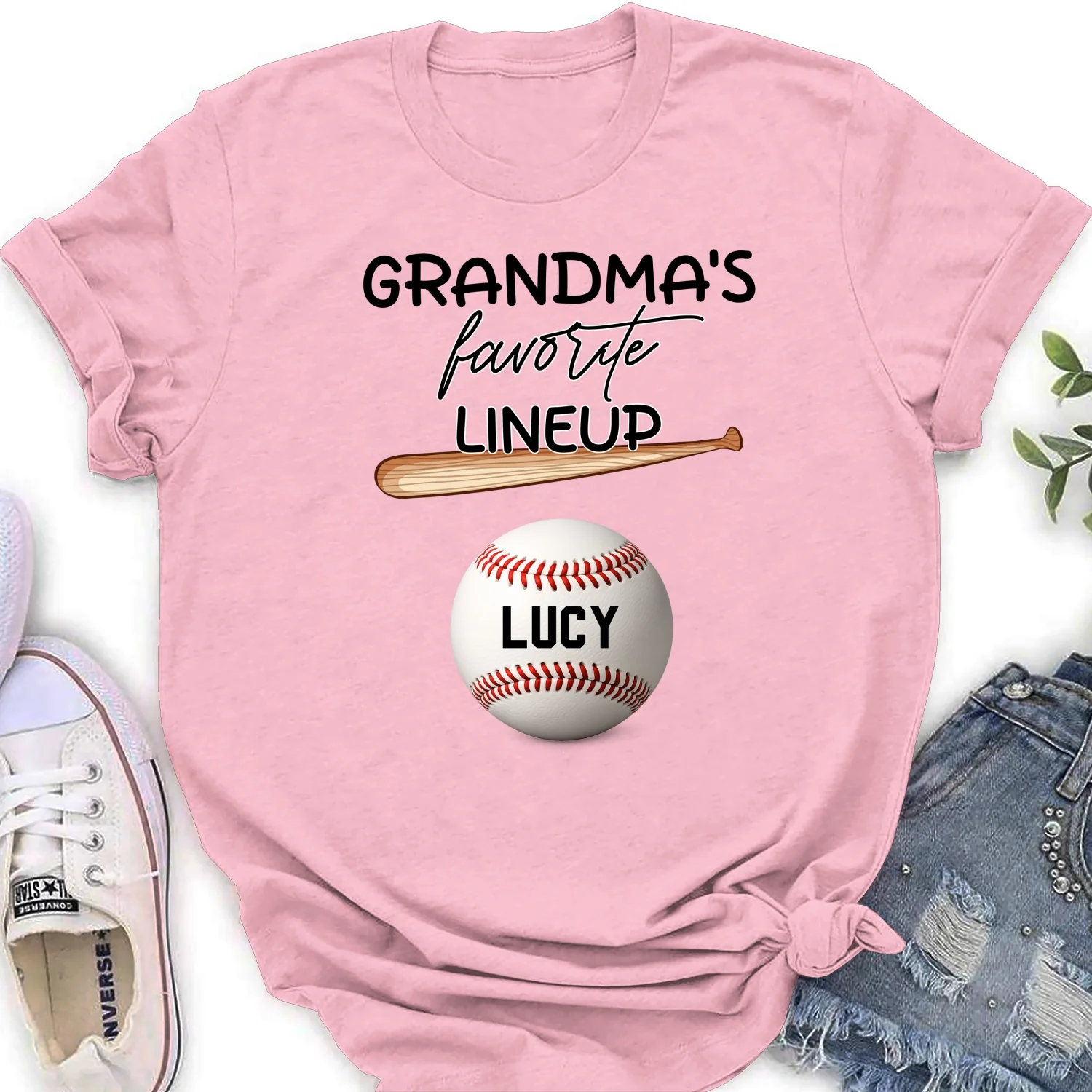  Grandma Favorite Lineup - Personalized Custom Shirt - Image 19