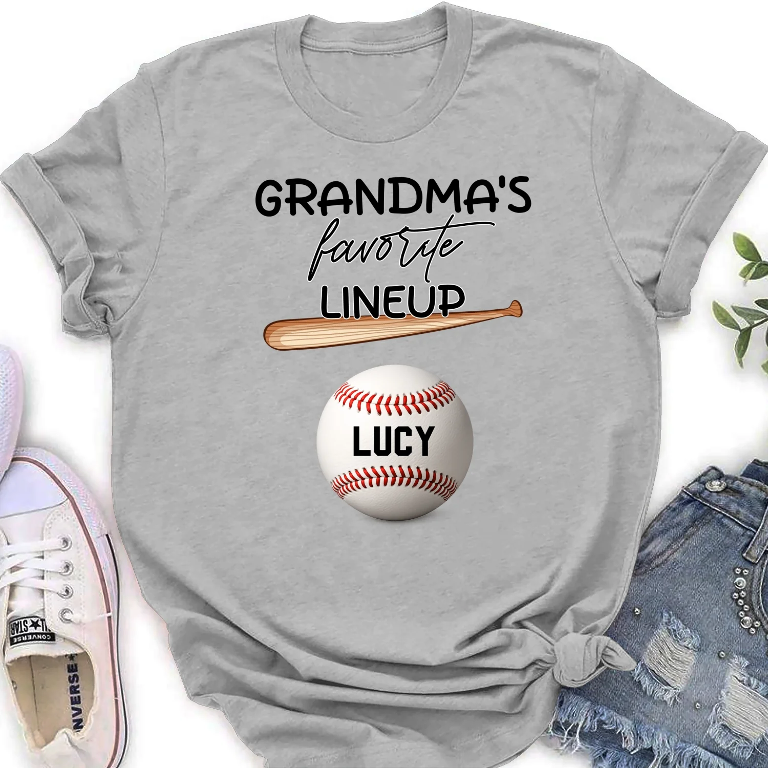  Grandma Favorite Lineup - Personalized Custom Shirt - Image 21