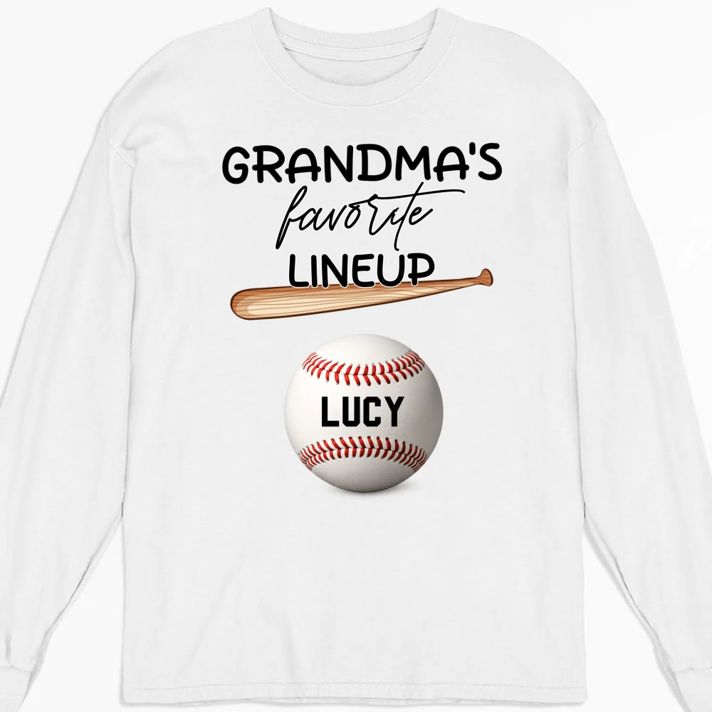  Grandma Favorite Lineup - Personalized Custom Shirt - Image 22