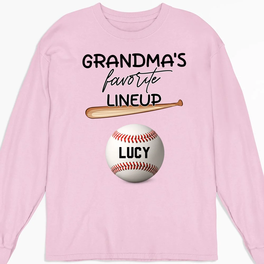  Grandma Favorite Lineup - Personalized Custom Shirt - Image 24