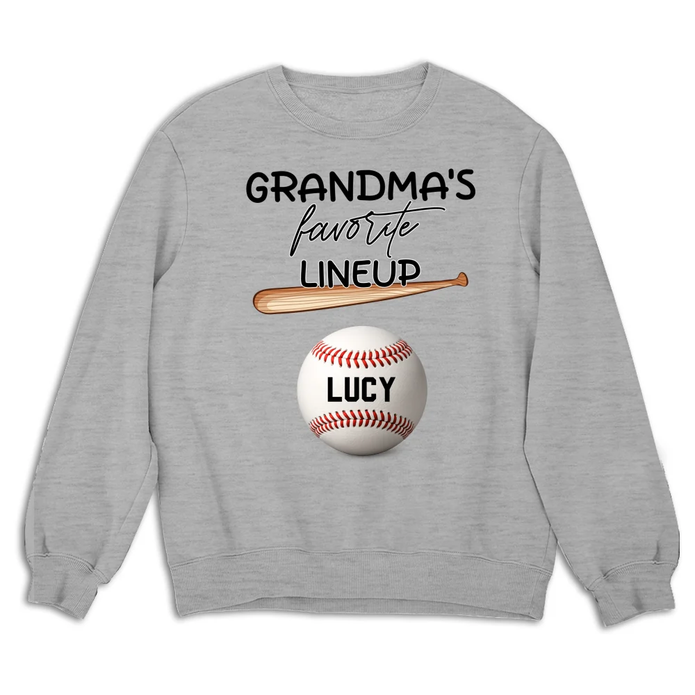  Grandma Favorite Lineup - Personalized Custom Shirt - Image 26