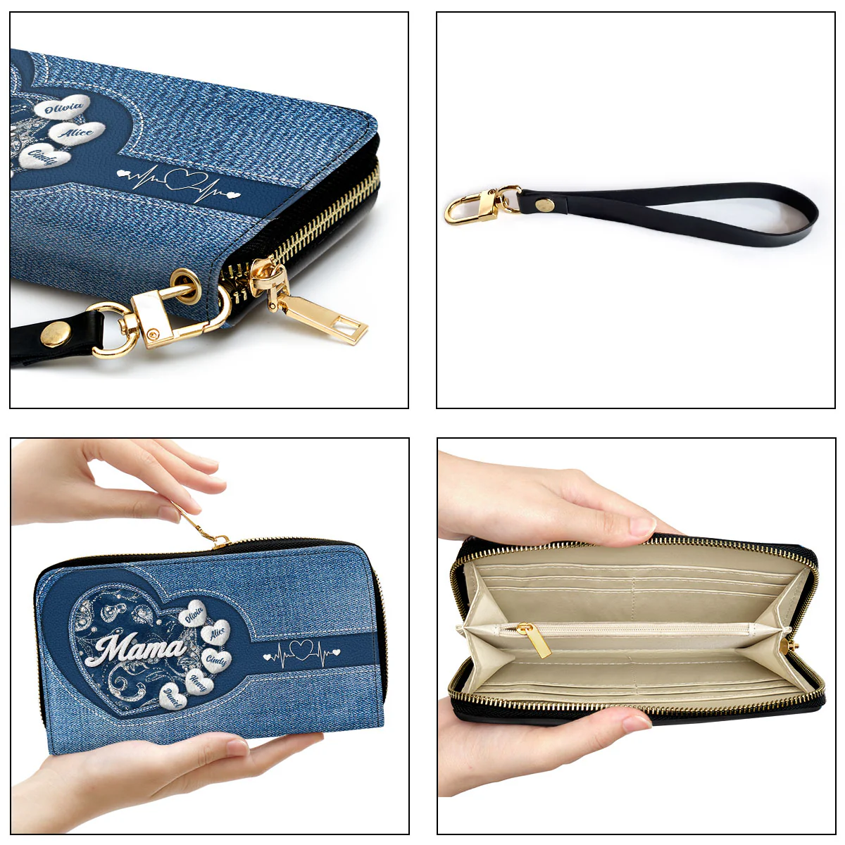 Grandma Fluffy Style - Personalized Custom Leather Wallet - Image 4