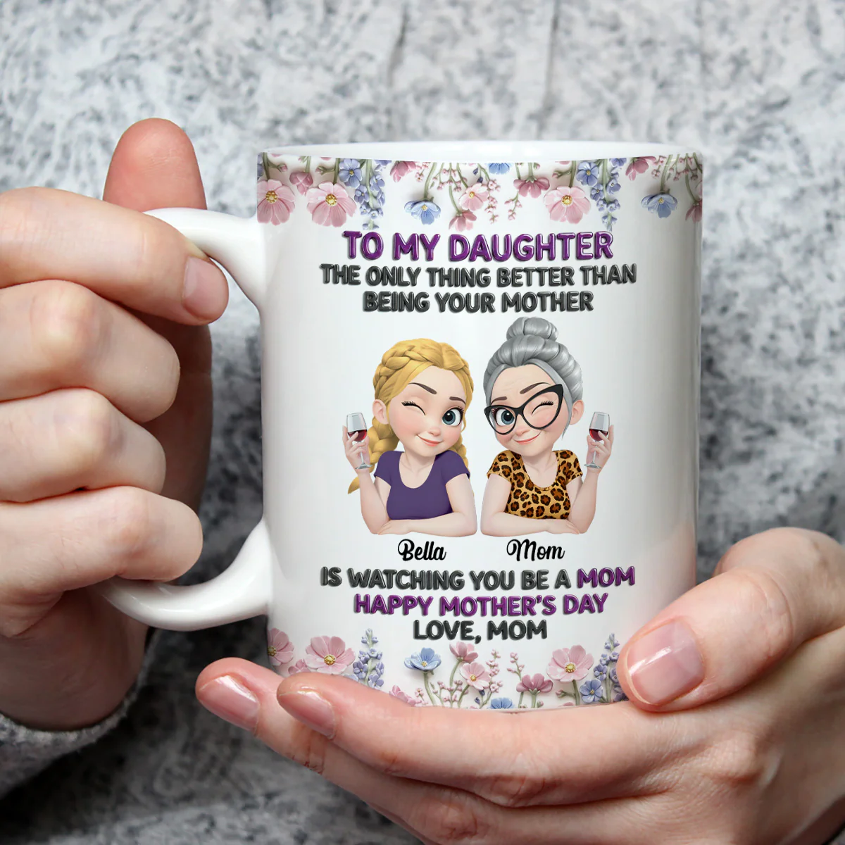 Grandma Journey - Personalized Custom 3D Effect Mug - Image 3