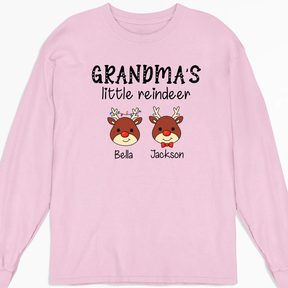 Grandma Little Reindeer Spread Christmas Joy - Personalized Custom Shirt - Image 15