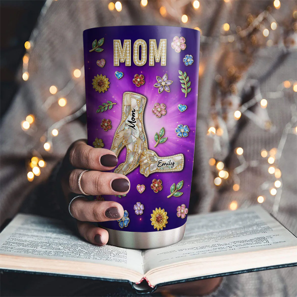 Grandma Love Grandkids So Much - Personalized Custom 3D Effect Tumbler - Image 2