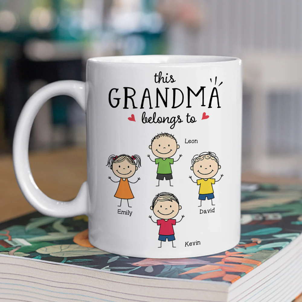 Grandma Makes Everything Feel Home - Personalized Custom Coffee Mug - Image 2