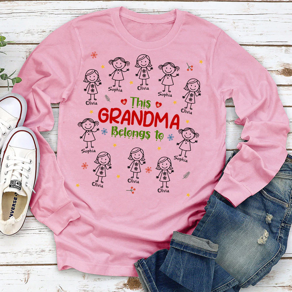 Grandma With Her Loves - Personalized Custom Shirt - Image 4