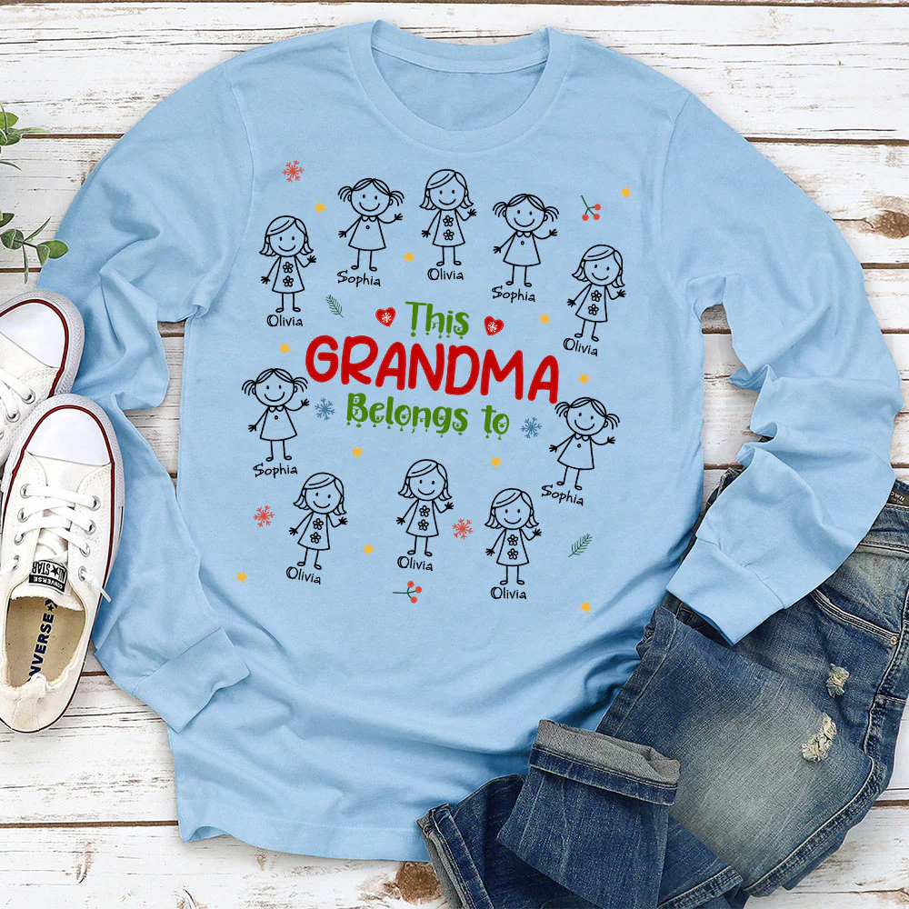 Grandma With Her Loves - Personalized Custom Shirt - Image 5