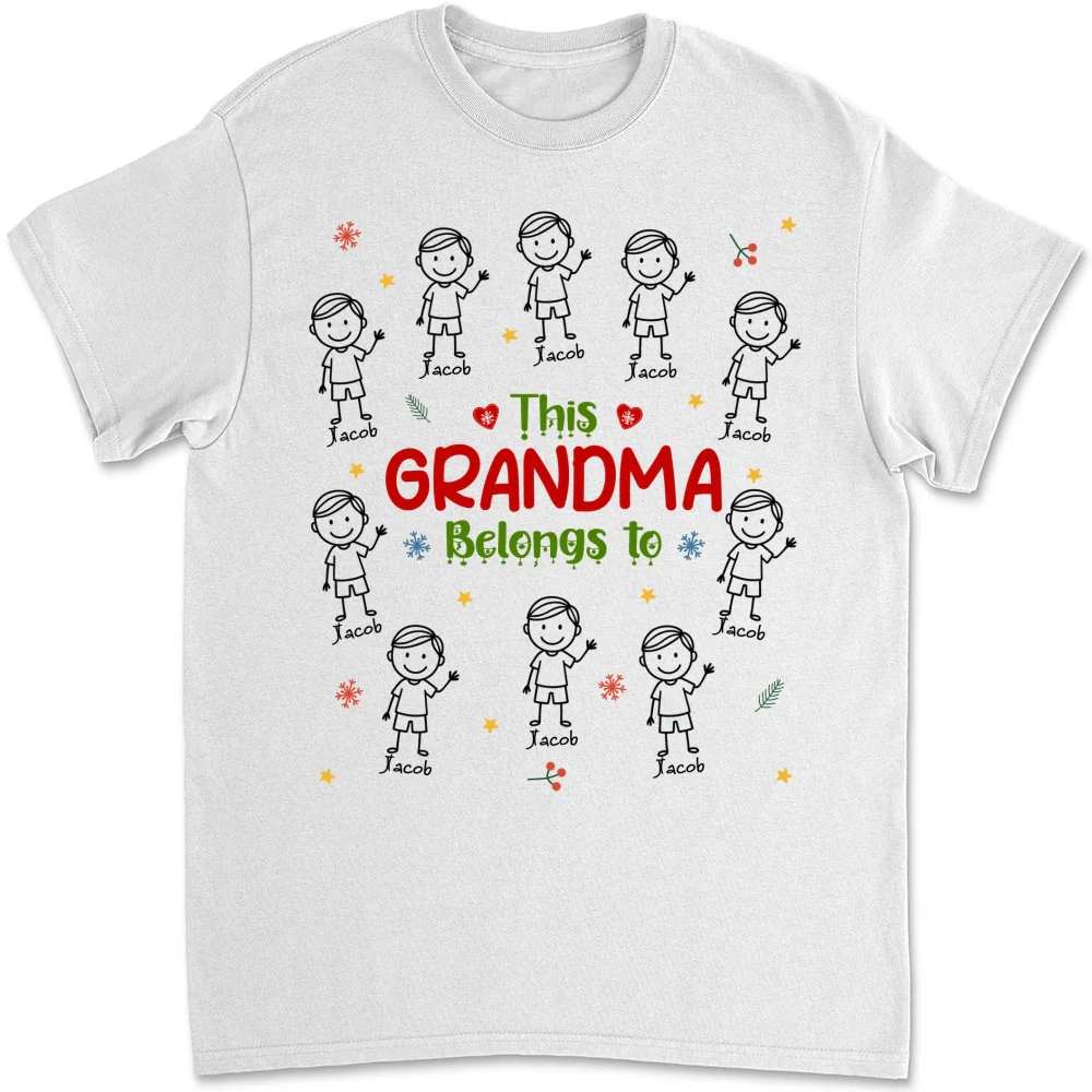 Grandma With Her Loves - Personalized Custom Shirt - Image 9