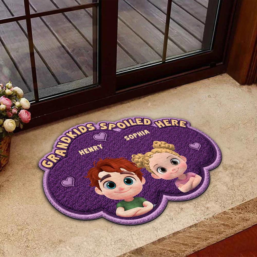 Grandmas Little Makers Multicolor - Personalized Custom Doormat - Image 6