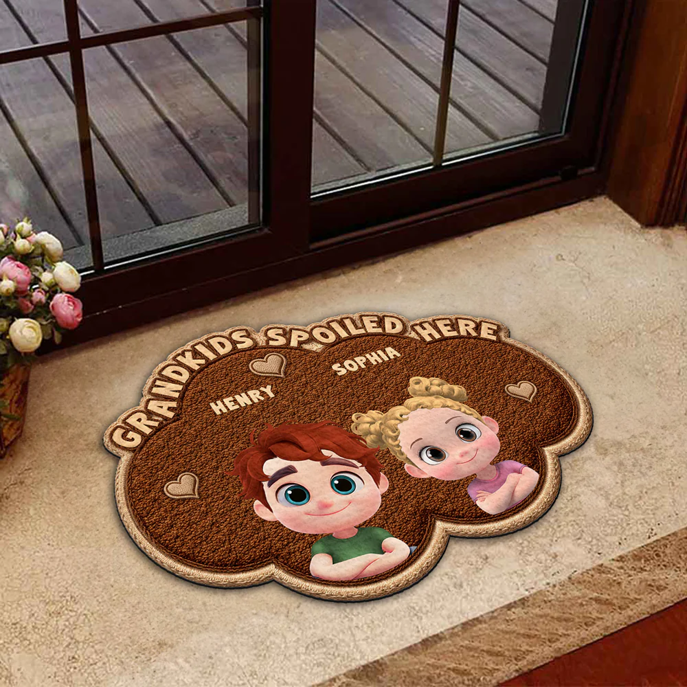 Grandmas Little Makers - Personalized Custom Doormat - Image 2