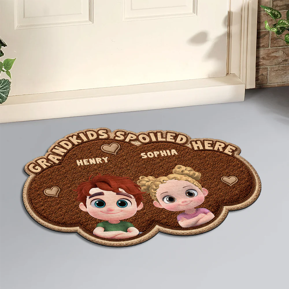 Grandmas Little Makers - Personalized Custom Doormat - Image 5