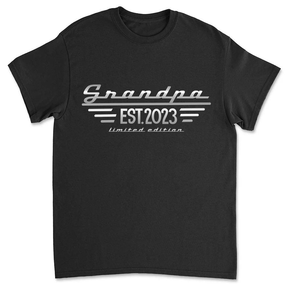 Grandpa Established - Personalized Custom Shirt