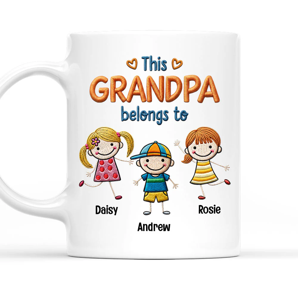 Grandpa We Love You So Much - Personalized Custom Coffee Mug
