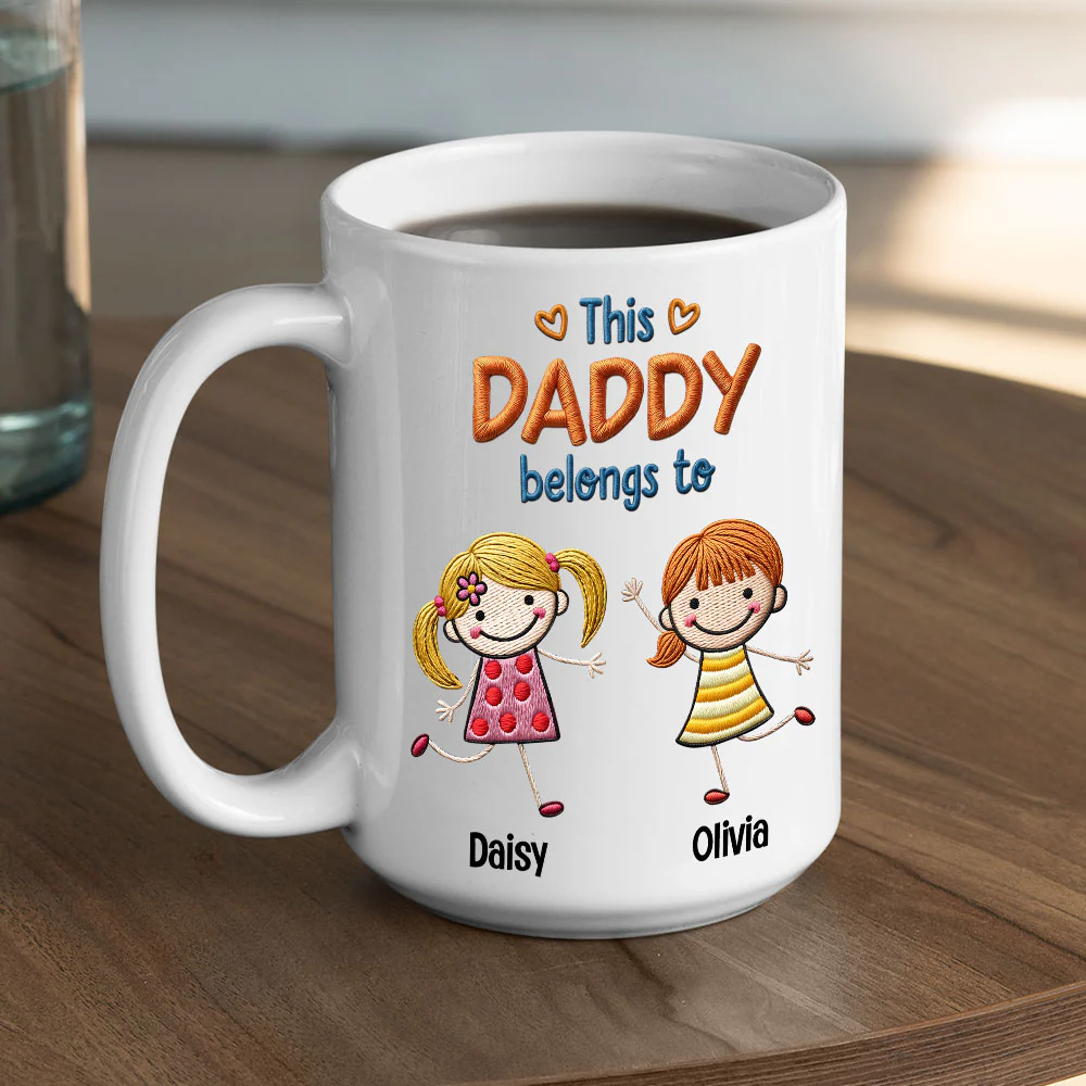 Grandpa We Love You So Much - Personalized Custom Coffee Mug - Image 3