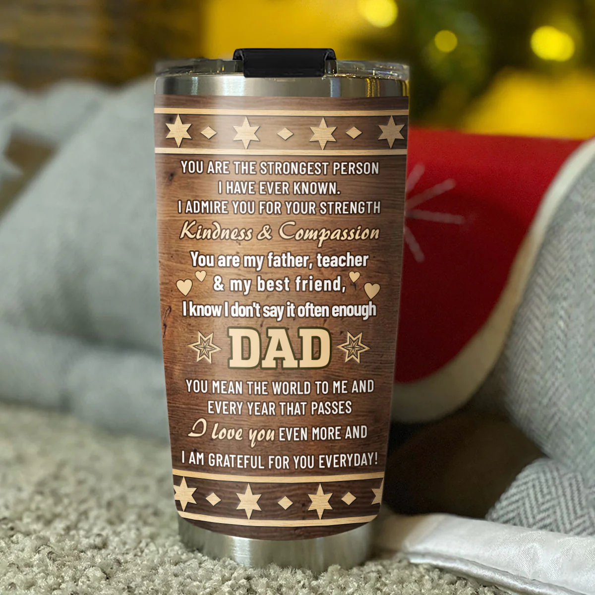 Grateful For You - Personalized Custom 3D Effect Tumbler - Image 5