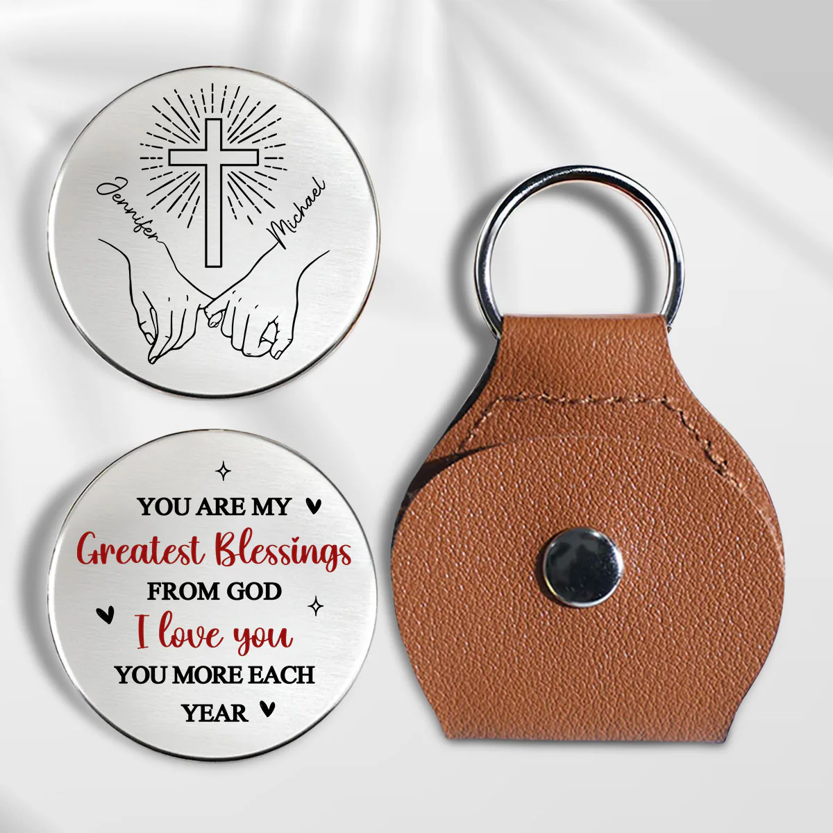 Greatest Blessing From God - Personalized Custom Pocket Hug - Image 2