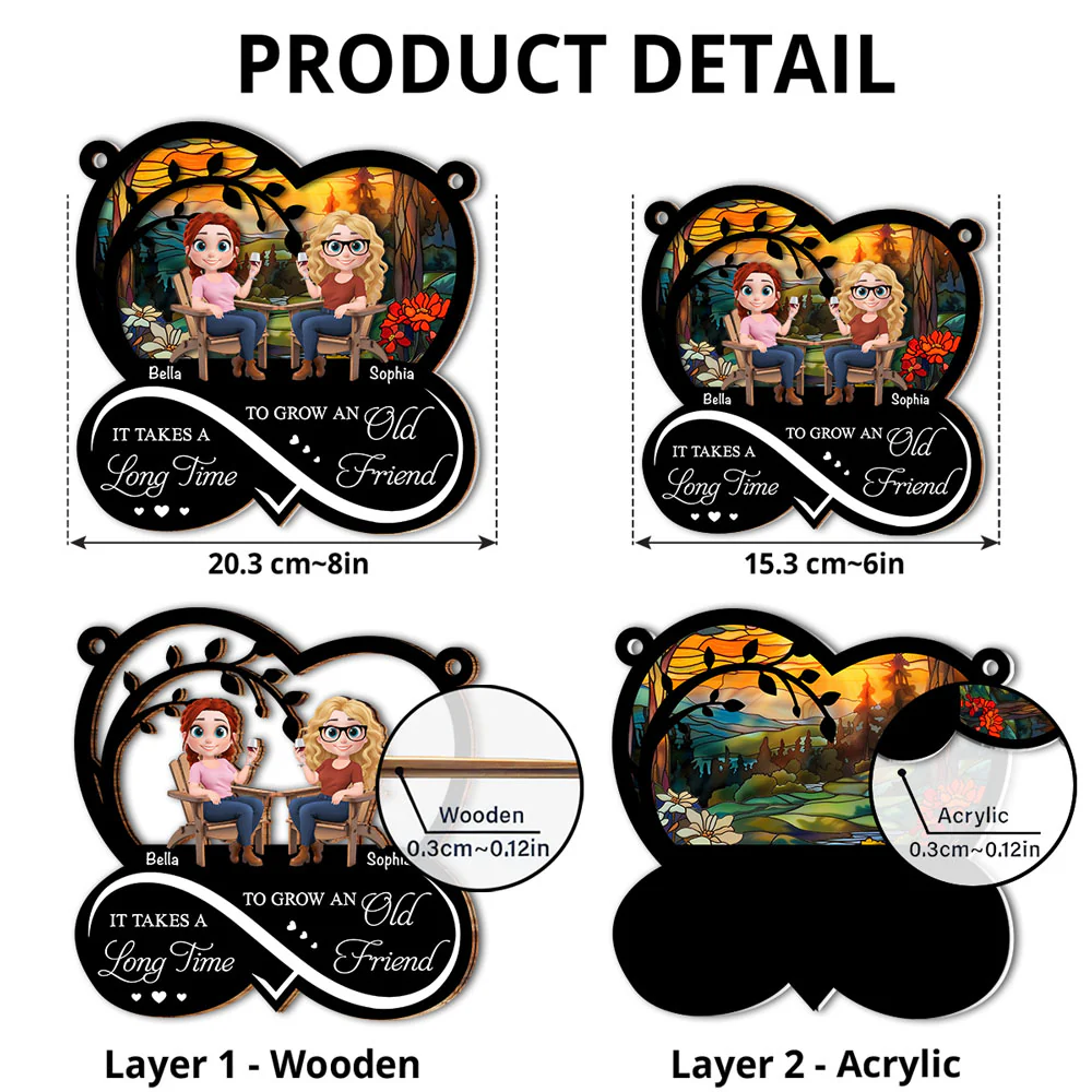 Grow An Old Friend - Personalized Custom Suncatcher - Image 4