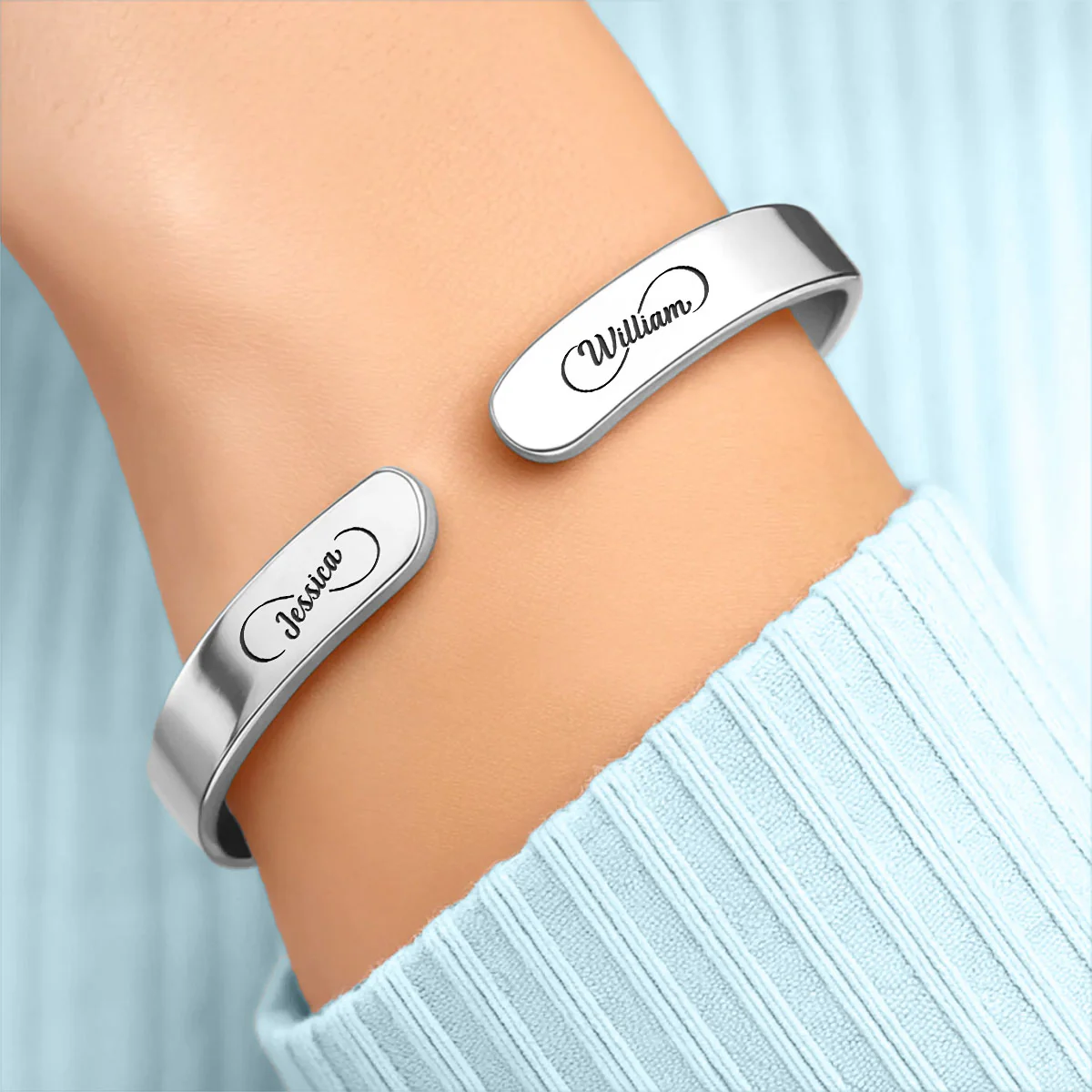Grow Old With Me - Personalized Custom Bracelet Cuff - Image 3