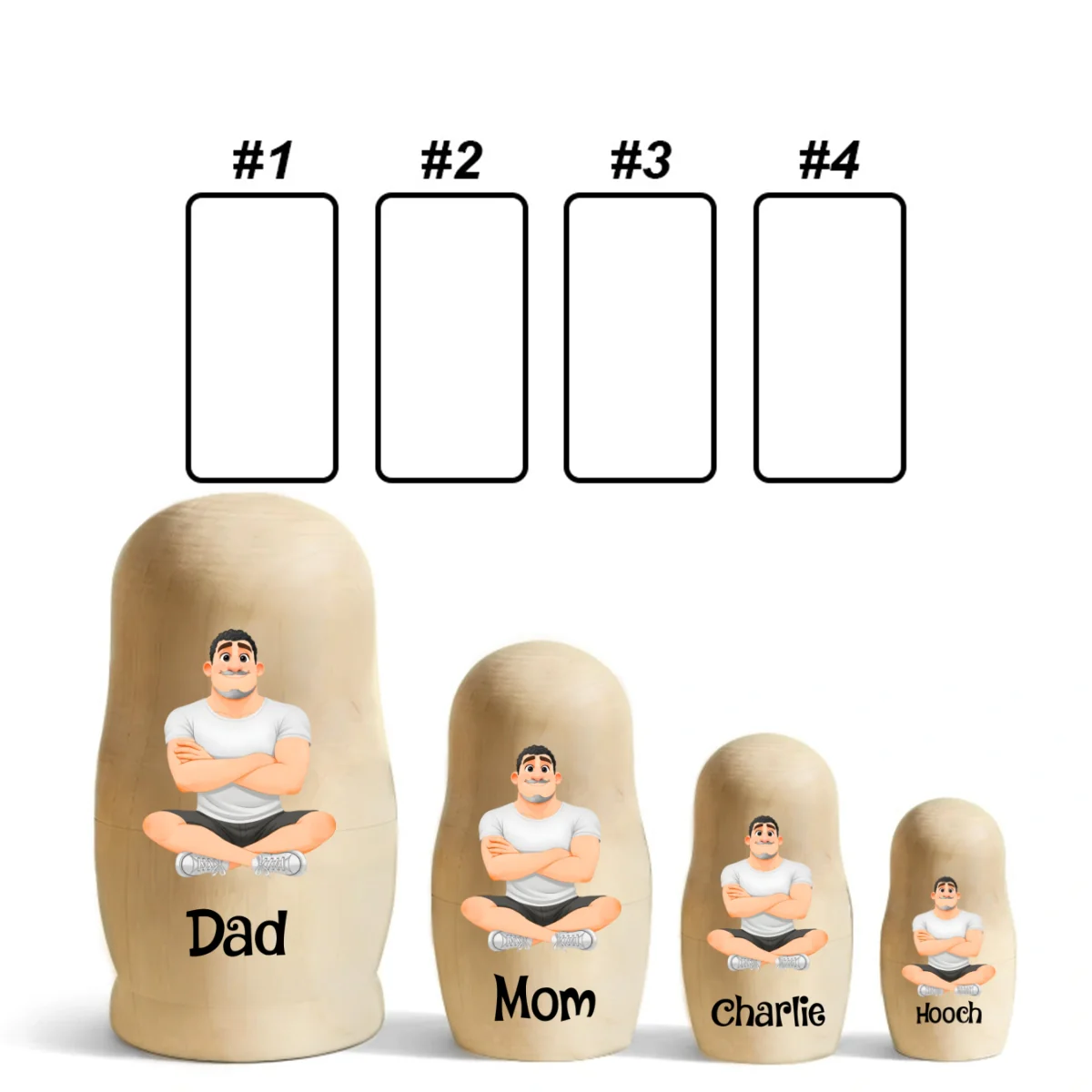 Growing In Love - Personalized Custom Nesting Doll - Image 13