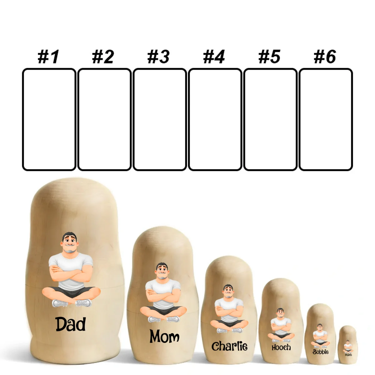 Growing In Love - Personalized Custom Nesting Doll - Image 16
