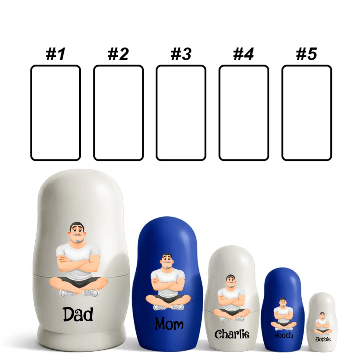 Growing In Love - Personalized Custom Nesting Doll - Image 17