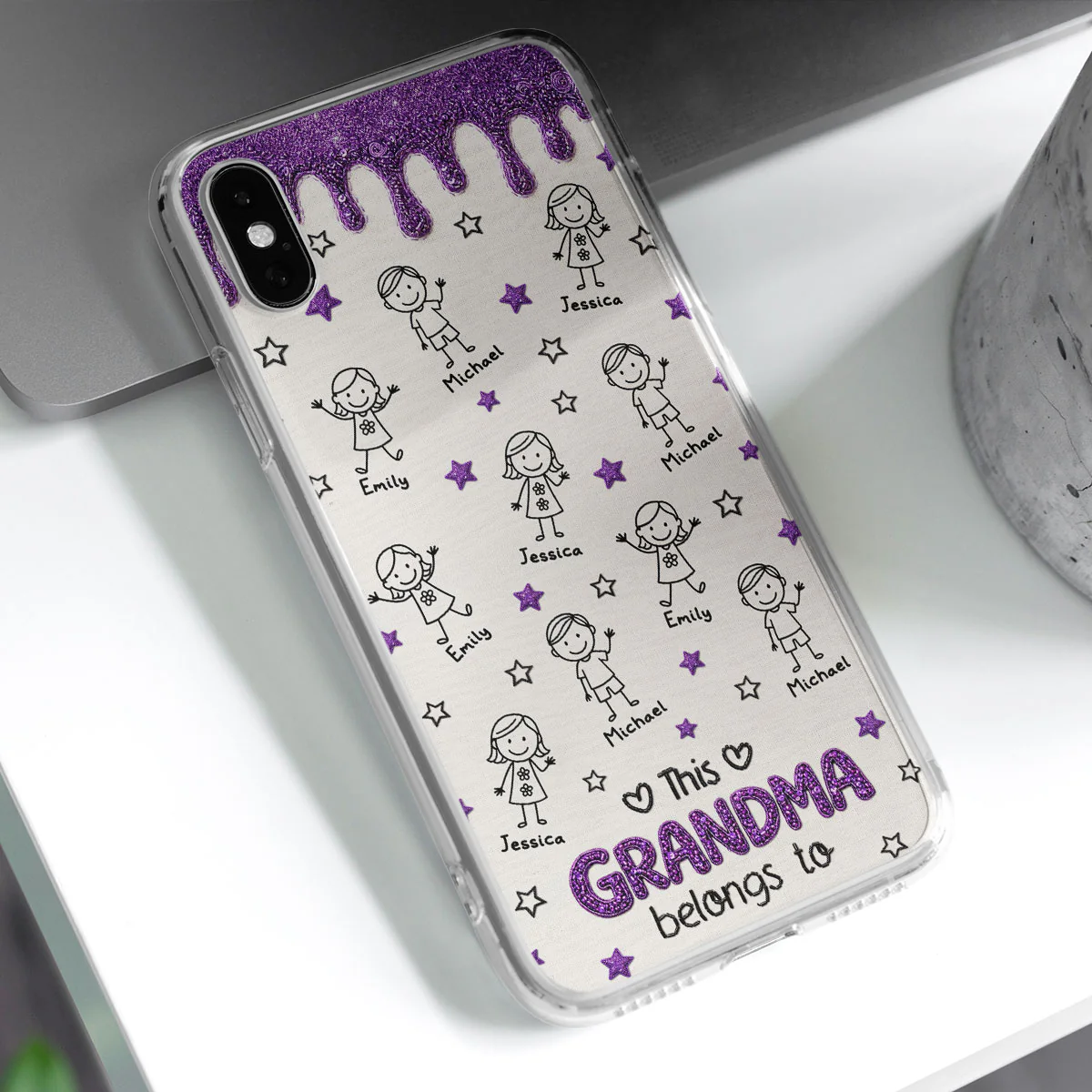 Handmade By Grandma - Personalized Custom 3D Inflated Effect Phone Case - Image 3