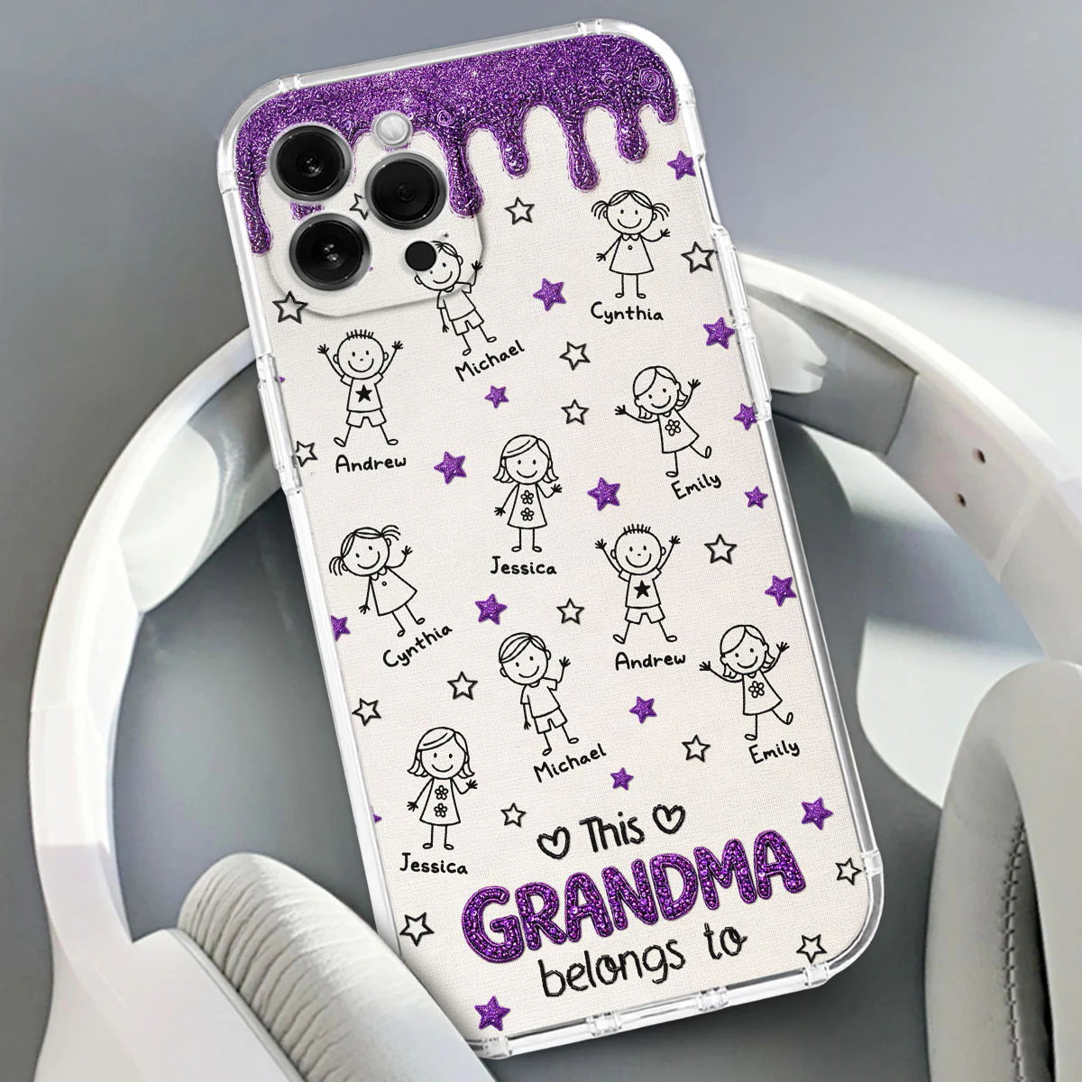 Handmade By Grandma - Personalized Custom 3D Inflated Effect Phone Case - Image 4