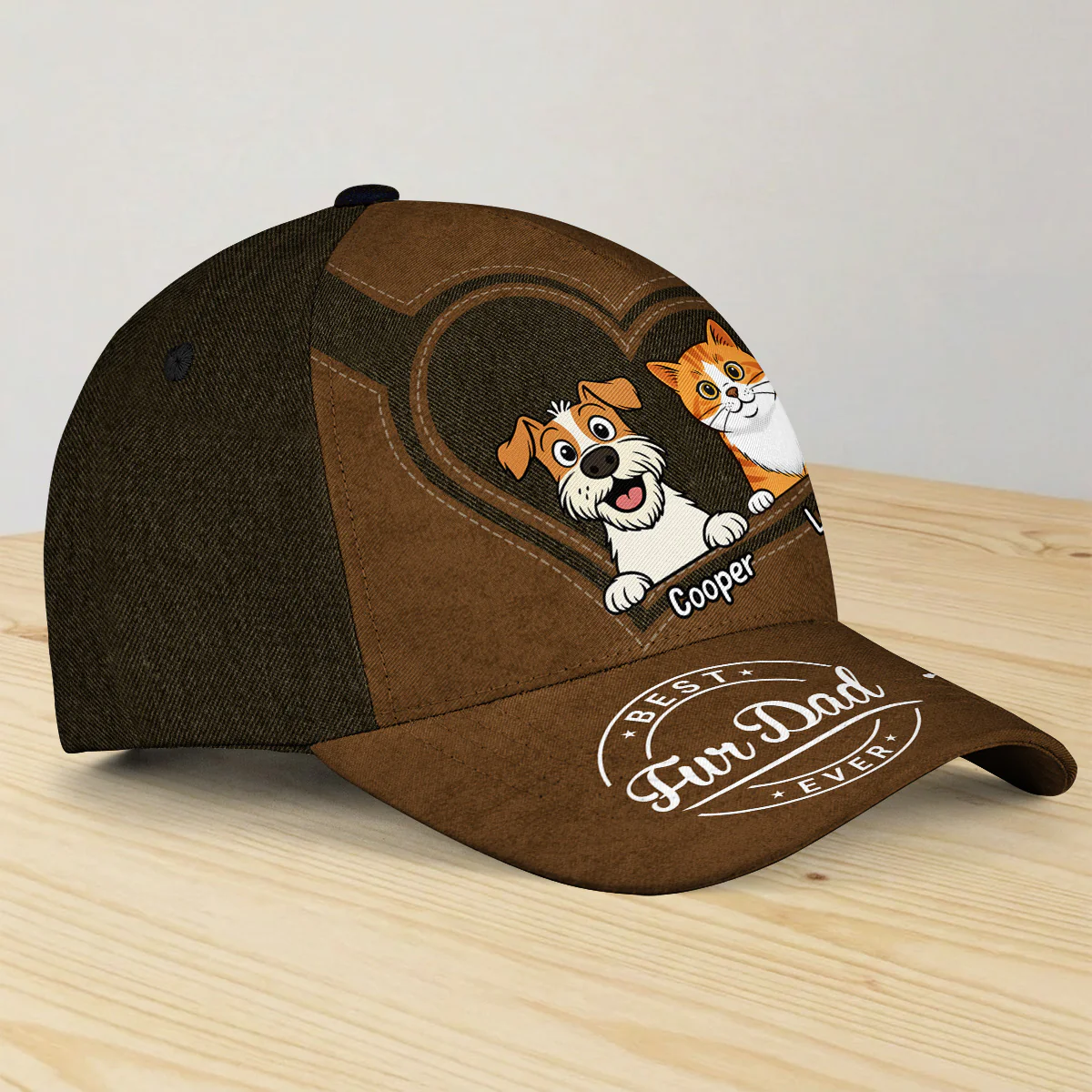 Happiness Starts With Pet- Personalized Custom Classic Cap - Image 2
