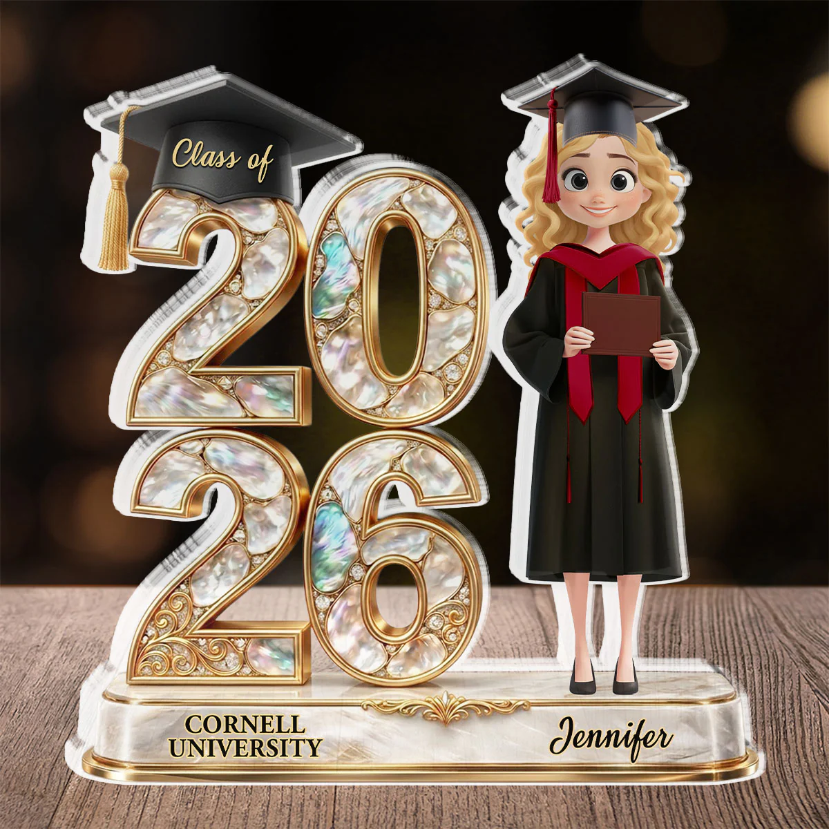 Happy Graduation - Personalized Custom Acrylic Plaque - Image 2