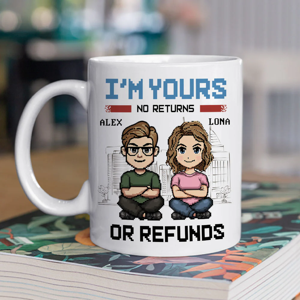Happy To Be With You - Personalized Custom Coffee Mug - Image 2