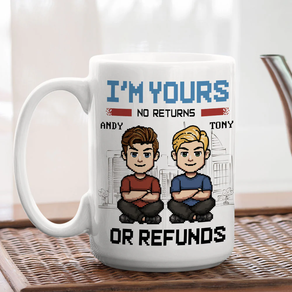 Happy To Be With You - Personalized Custom Coffee Mug - Image 3