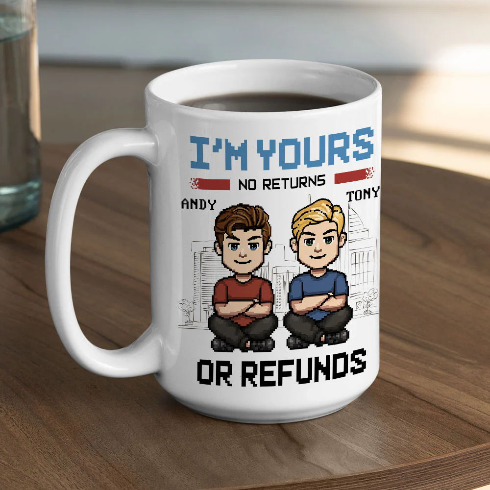 Happy To Be With You - Personalized Custom Coffee Mug - Image 4