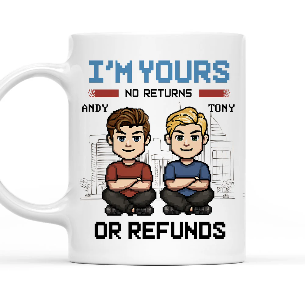 Happy To Be With You - Personalized Custom Coffee Mug - Image 5