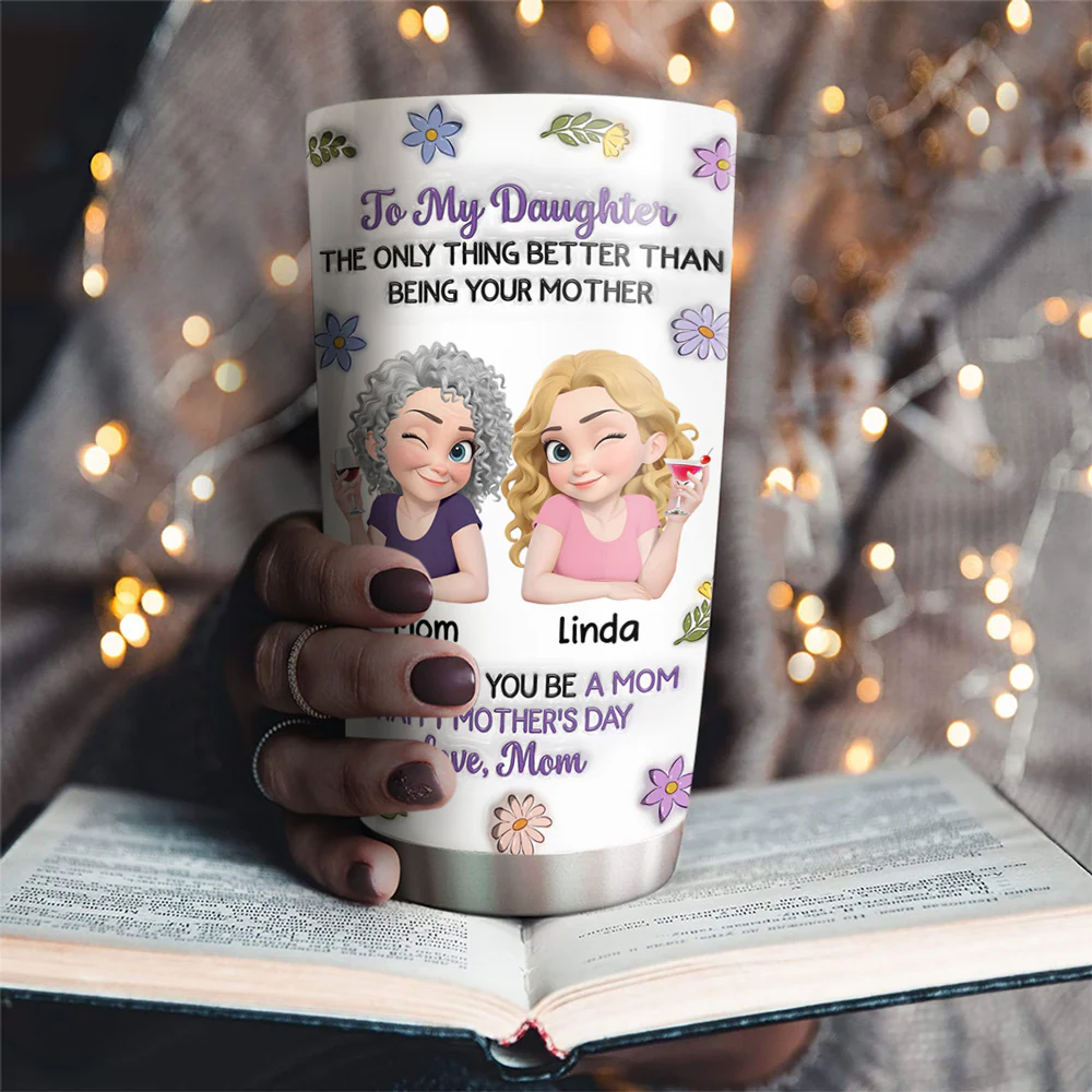 Happy Your Day - Personalized Custom 3D Inflated Effect Tumbler - Image 2