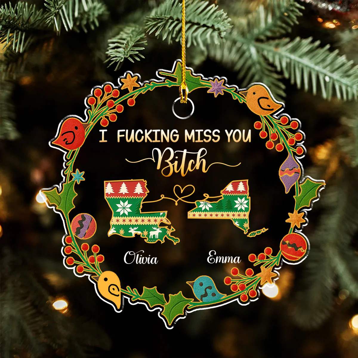 Have A Merry Christmas - Personalized Custom Acrylic Ornament