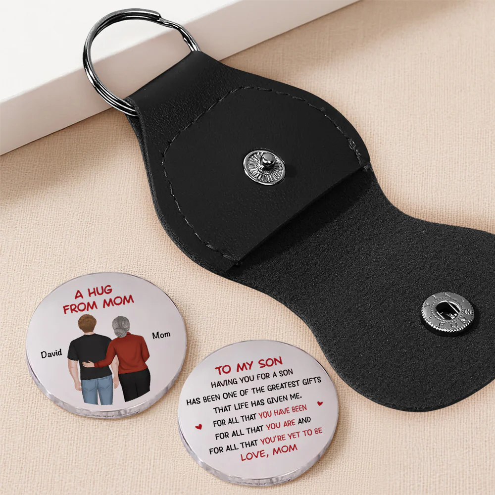 Having You For A Son Daughter - Personalized Custom Pocket Hug - Image 2