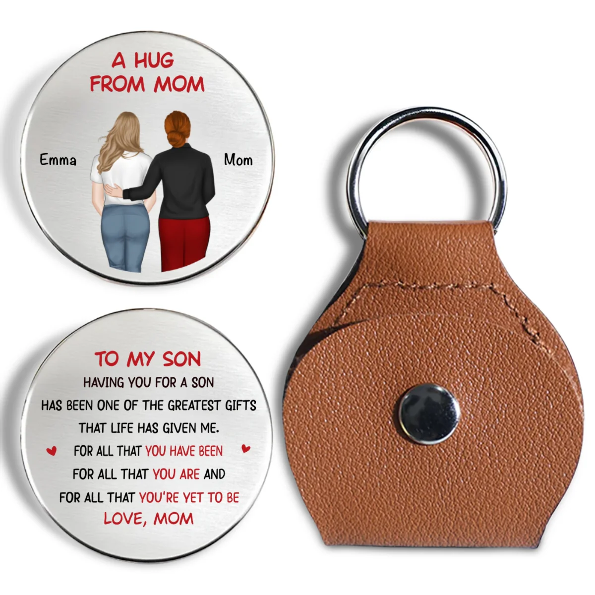 Having You For A Son Daughter - Personalized Custom Pocket Hug - Image 6