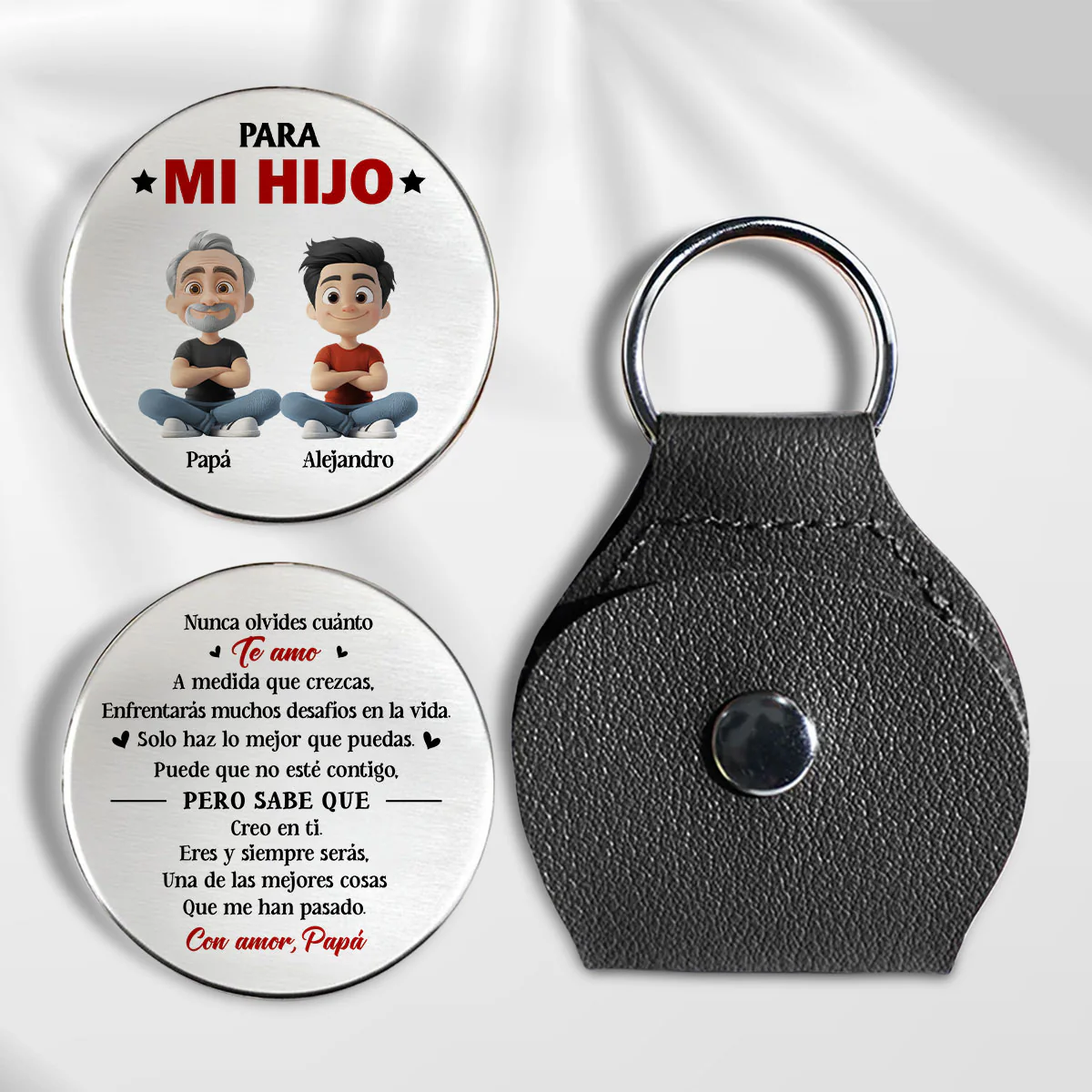 Haz Lo Mejor Que Puedas Hijo – Abrazo De Bolsillo Personalizado