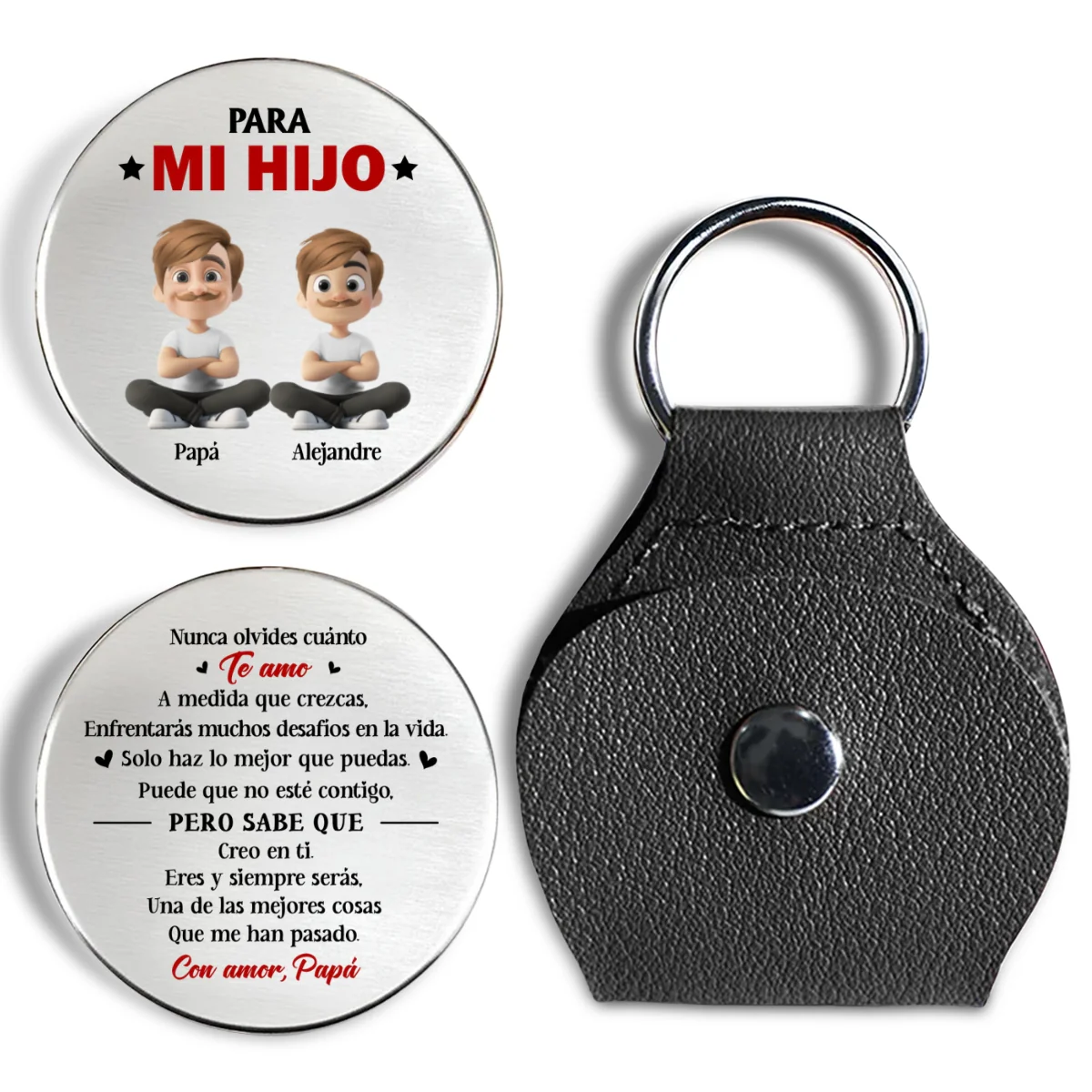Haz Lo Mejor Que Puedas Hijo – Abrazo De Bolsillo Personalizado - Image 8