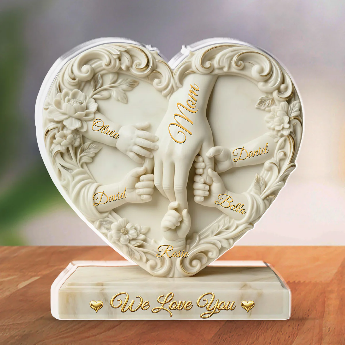 Hold Hand - Personalized Custom Acrylic Plaque - Image 4
